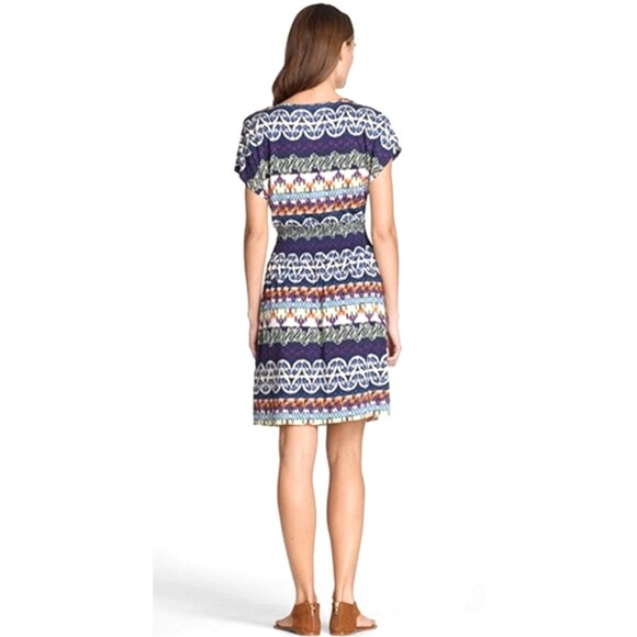 TORY BURCH Women's Arjeta Dress Sz XS Multicolor Colorful 100% Silk A-Line - Picture 4 of 6